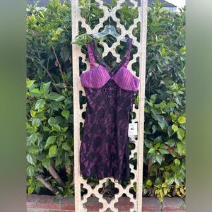 BG Haute purple lace dress